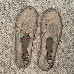 Sanuk Tan Slip-On Loafers